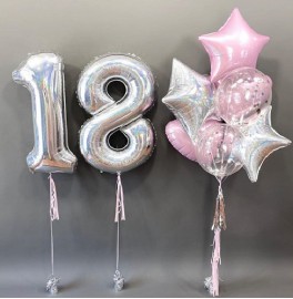 Композиция из шаров на 18 лет